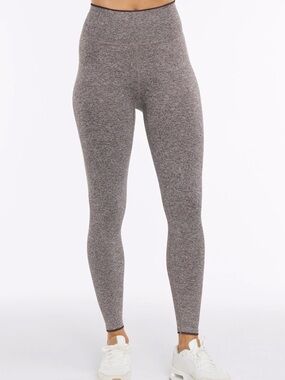 Cocoa Melange Micro Rib Seamless Legging